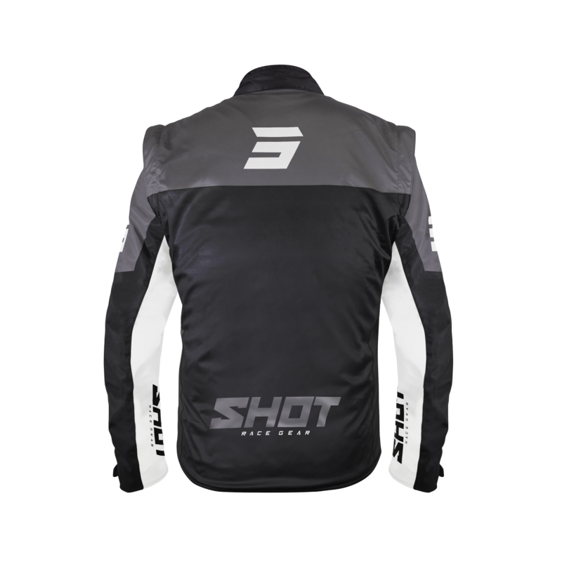 Софтшел яке Shot Softshell Lite черно и бяло