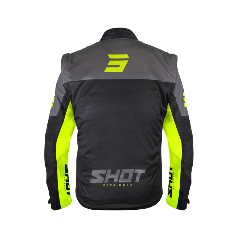 Софтшел яке Shot Softshell Lite черно - флуорово жълто