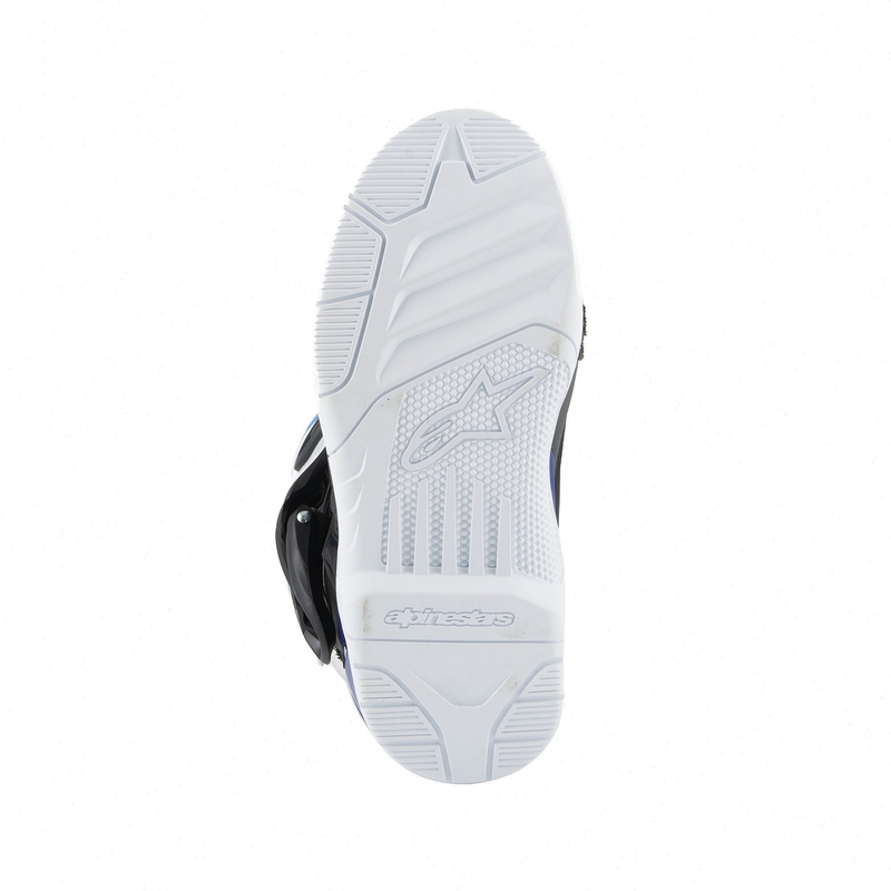 Детски мотоциклетни ботуши Alpinestars Tech 3S, бяло-черно-синьо