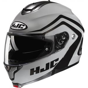 Обръщаща се мотоциклетна каска HJC C91N Nepos MC5 сиво-черна