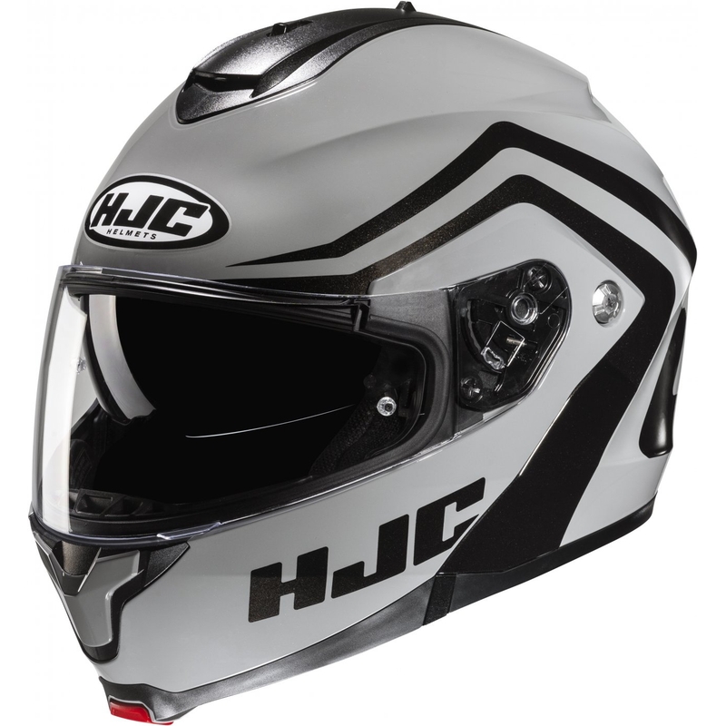 Обръщаща се мотоциклетна каска HJC C91N Nepos MC5 сиво-черна