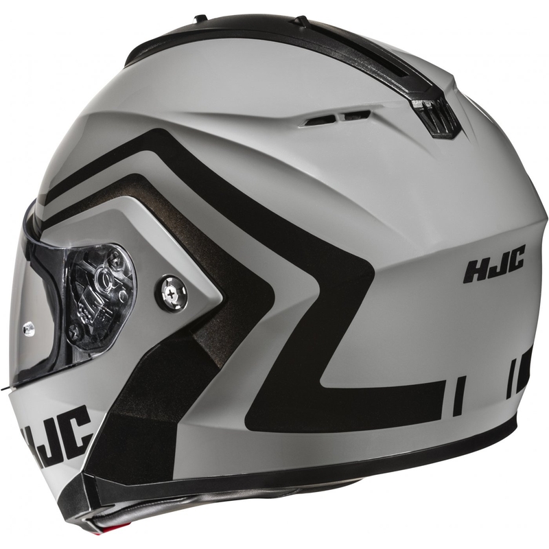Обръщаща се мотоциклетна каска HJC C91N Nepos MC5 сиво-черна