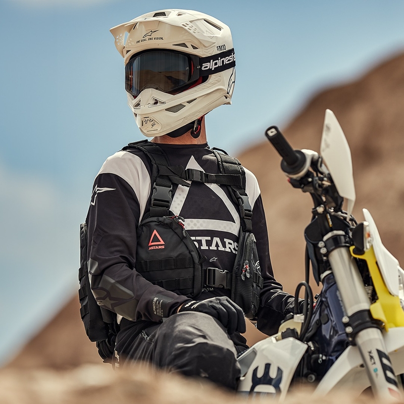 Тактическа раница Alpinestars Techdura, черно-бяла, 9 л