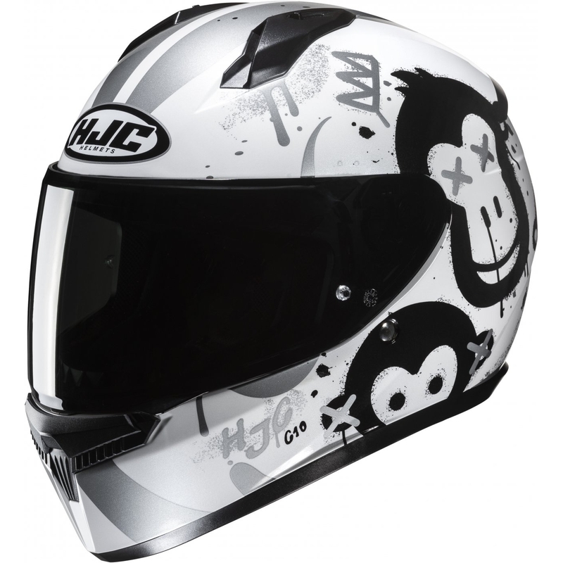 Детска интегрална каска HJC C10 Geti MC10 сиво и бяло