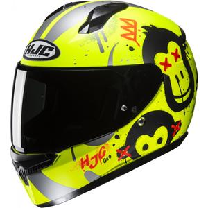 Детска интегрална каска HJC C10 Geti MC3HSF флуорово жълто