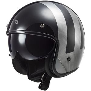 Отворена мотоциклетна каска LS2 OF601 Bob II Lines jeans black gloss