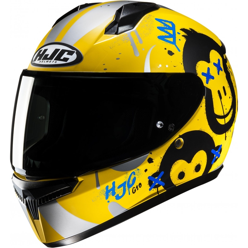 Детска интегрална каска HJC C10 Geti MC3SF жълта