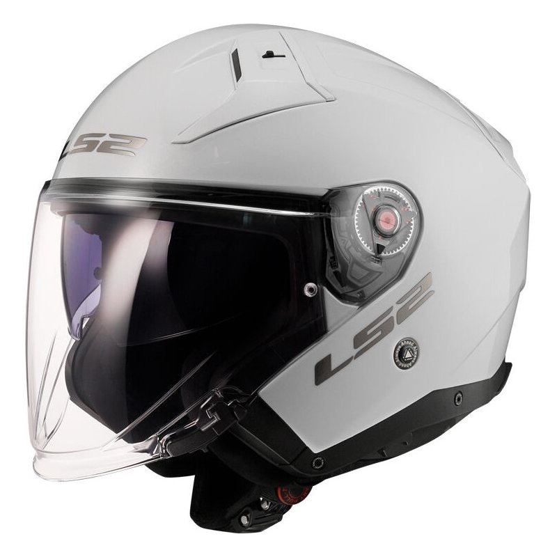 Отворена мотоциклетна каска LS2 OF603 Infinity II Solid White