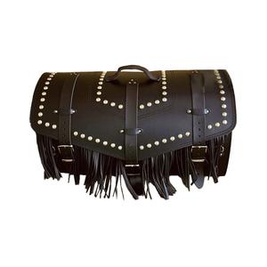 Кожена чанта със заключване RSA K182 черна с ресни 57 л