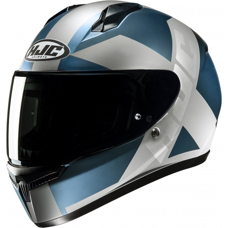 Интегрална мотоциклетна каска HJC C10 Tez MC2SF сиво-синя