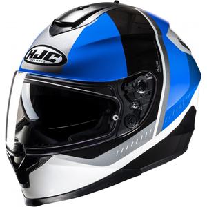 Интегрална мотоциклетна каска HJC C70N Alia MC2 черно-бяло-синя