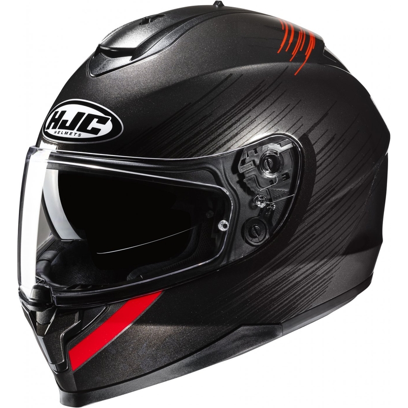 Интегрална мотоциклетна каска HJC C70N Sway MC1 червено-черна