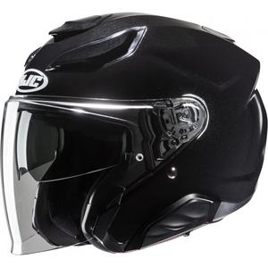 HJC F31 Solid Metallic Black Open мотоциклетна каска