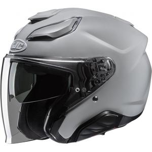 Отворена мотоциклетна каска HJC F31 Solid grey