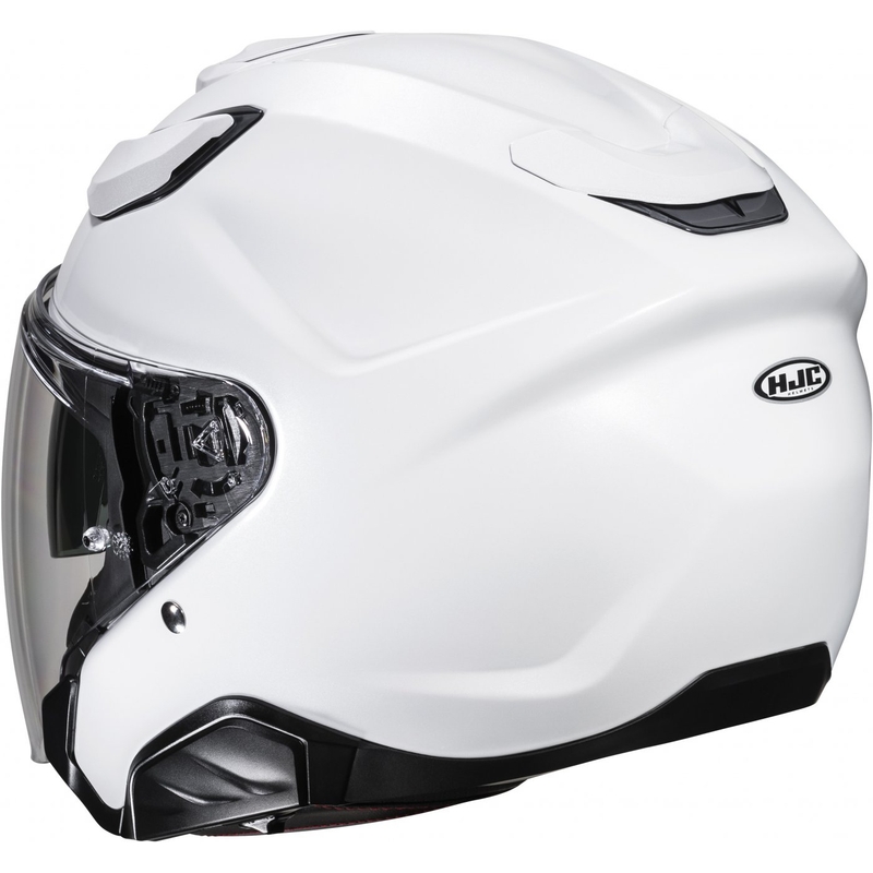 Отворена мотоциклетна каска HJC F31 Solid pearl white