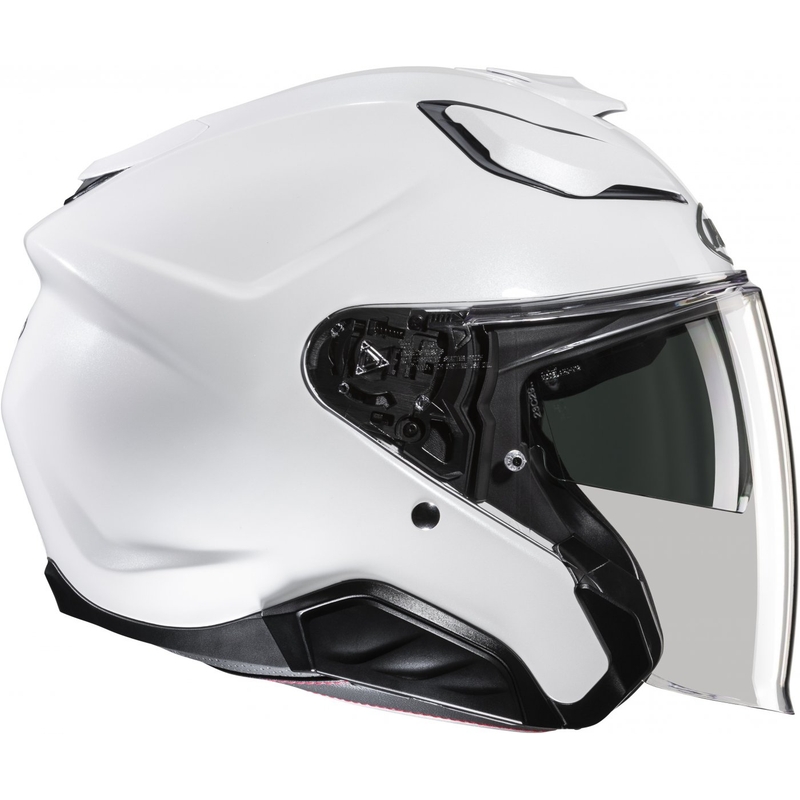 Отворена мотоциклетна каска HJC F31 Solid pearl white