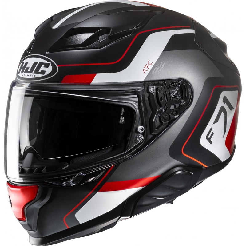 HJC F71 Arcan MC1SF черно-сиво-червена интегрална мотоциклетна каска