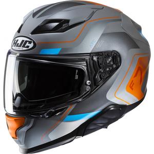 Интегрална мотоциклетна каска HJC F71 Arcan MC27SF сиво-синьо-оранжева