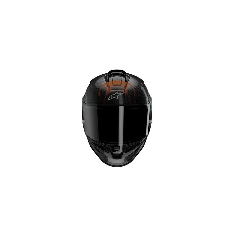 Мотоциклетна каска с пълно лице Alpinestars Supertech R-10 Solid въглеродно черно
