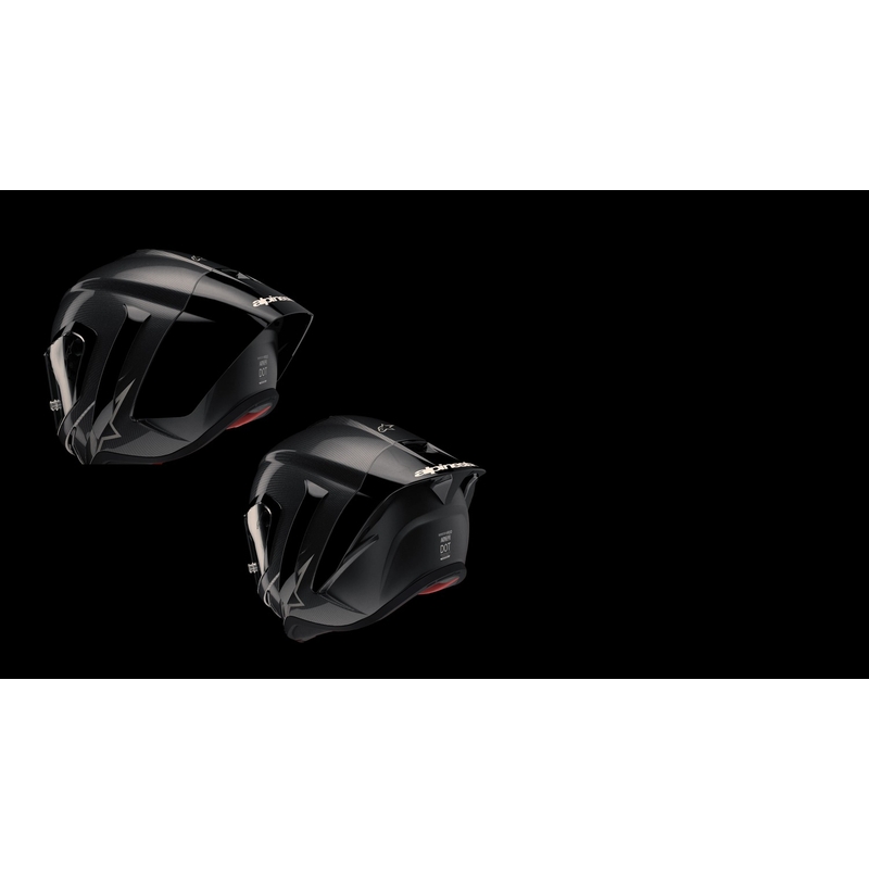 Мотоциклетна каска с пълно лице Alpinestars Supertech R-10 Solid въглеродно черно