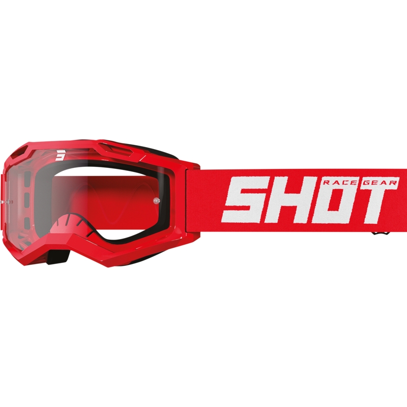 Детски очила за мотокрос Shot Rocket Kid 2.0 червени (прозрачен плексиглас)