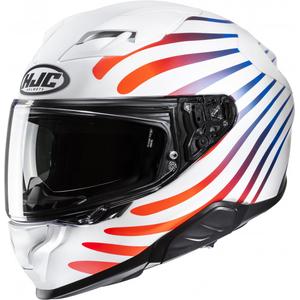 Интегрална мотоциклетна каска HJC F71 Zen MC21SF бяла и дъгова