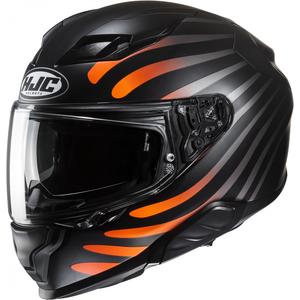 Интегрална мотоциклетна каска HJC F71 Zen MC7SF черно-сиво-оранжева