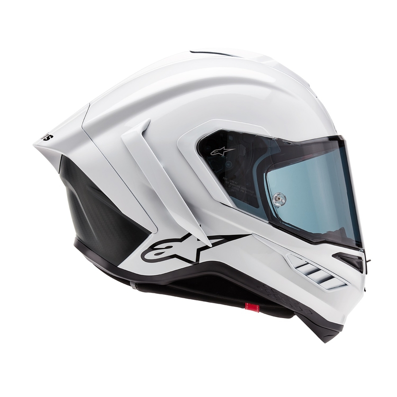 Alpinestars Supertech R-10 Solid carbon white matt integral мотоциклетна каска