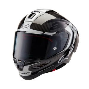 Alpinestars Supertech R-10 Element 2024 carbon silver-black интегрална мотоциклетна каска