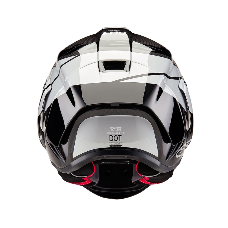 Alpinestars Supertech R-10 Element карбонова каска за мотоциклет сребристо-черна