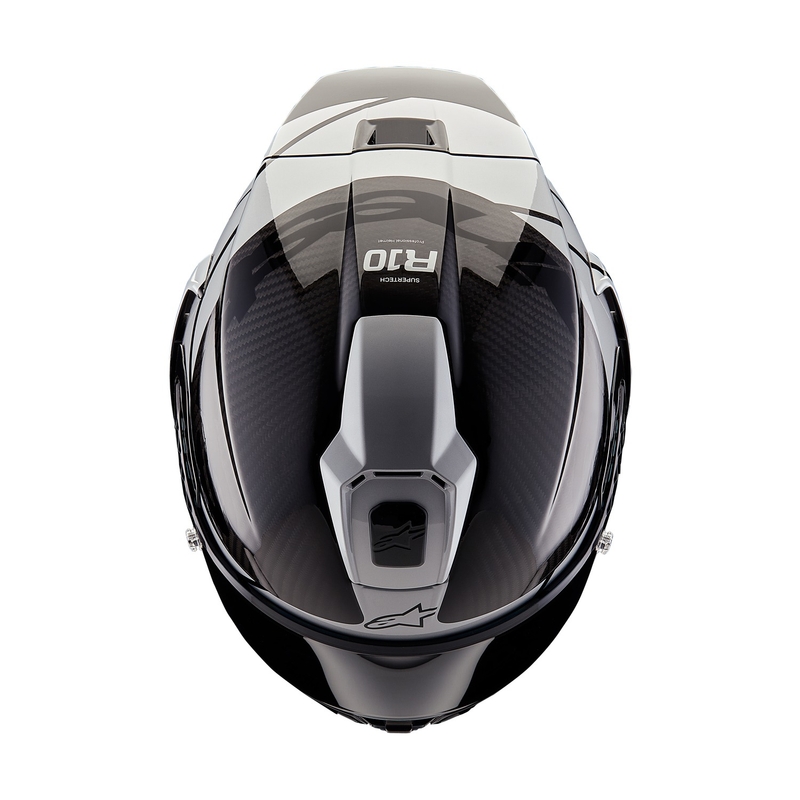 Alpinestars Supertech R-10 Element карбонова каска за мотоциклет сребристо-черна