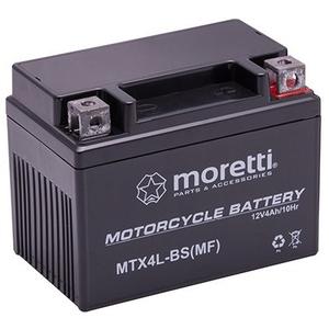 Гел-акумулатор без поддръжка Moretti MTX4L-BS, 12V 4Ah