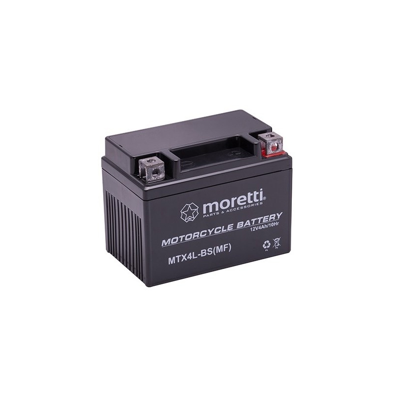 Гел-акумулатор без поддръжка Moretti MTX4L-BS, 12V 4Ah