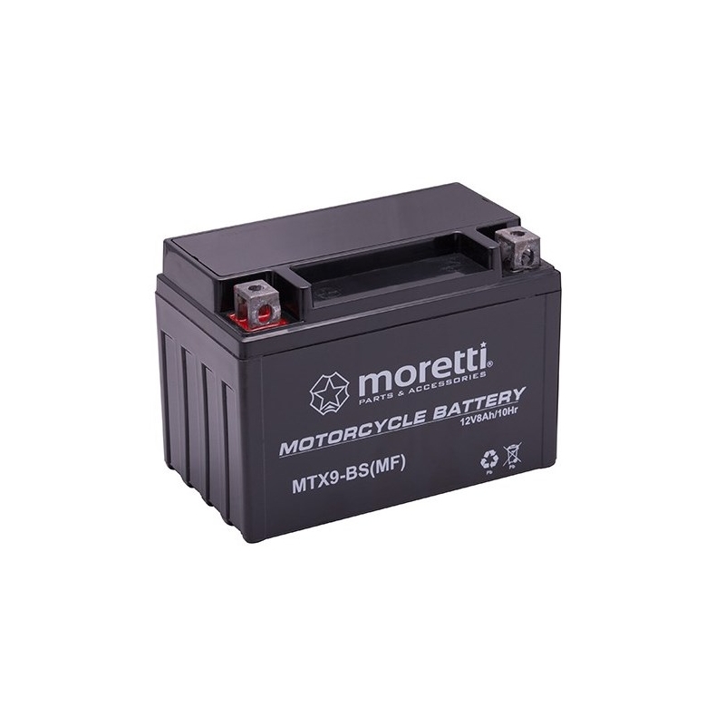Гел-акумулатор без поддръжка Moretti MTX9-BS, 12V 8Ah