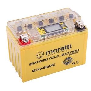 Гел-акумулатор без поддръжка Moretti MTX9-BS, 12V 8Ah с измервател на напрежението