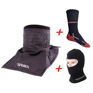 КОМПЛЕКТ: RSA Soul за затопляне на врата + RSA Heat термобалаклава + RSA Classic функционални чорапи