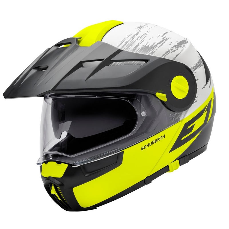 Enduro vyklápěcí přilba Schuberth E1 fluo žlutá výprodej
