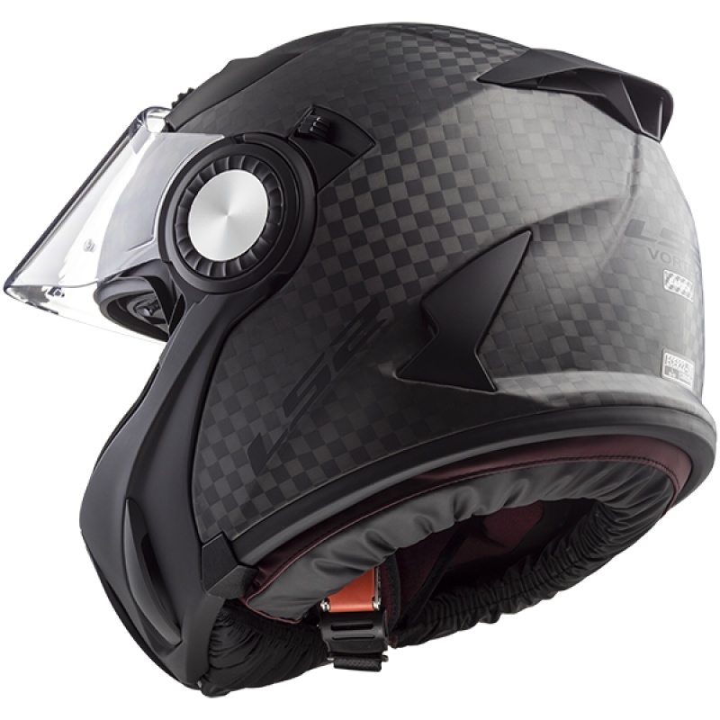 Vyklápěcí přilba na motorku LS2 FF313 Vortex Solid Carbon výprodej