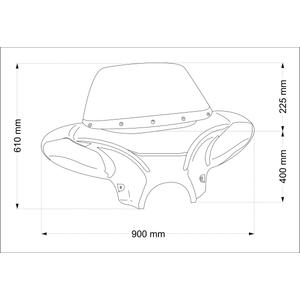 Plexi štít CUSTOMACCES průhledná