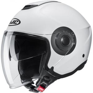 Отворена мотоциклетна каска HJC i40N Solid pearl white