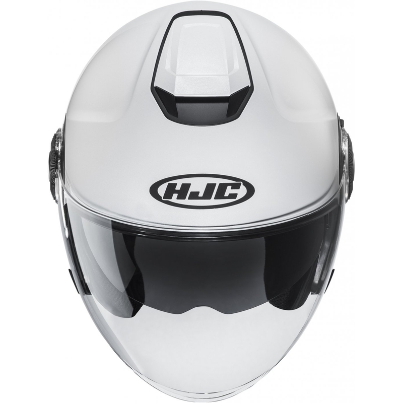 Отворена мотоциклетна каска HJC i40N Solid pearl white