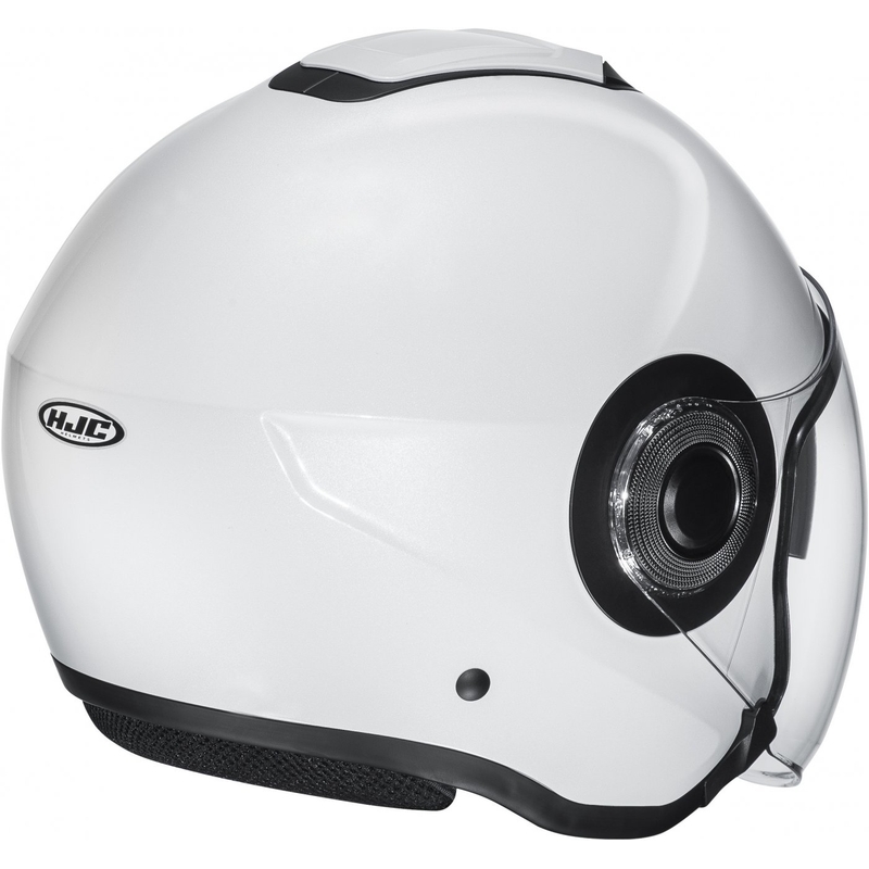 Отворена мотоциклетна каска HJC i40N Solid pearl white