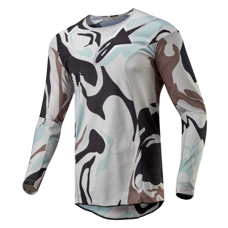 Motokrosový dres Alpinestars Racer Tactical 2024 camo-šedý
