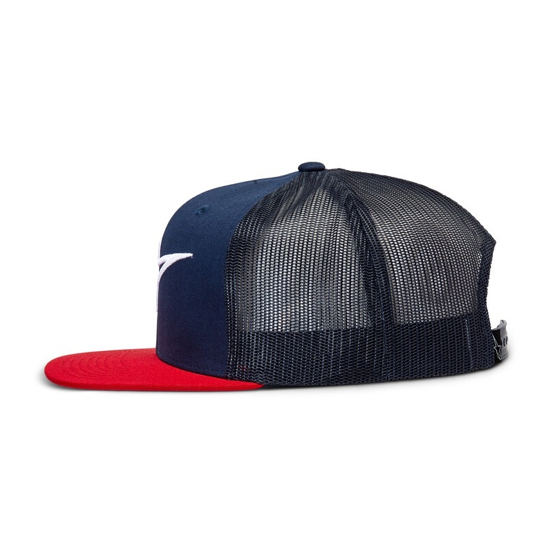 Alpinestars Corp Шапка Trucker синьо-червено-черно-бяло