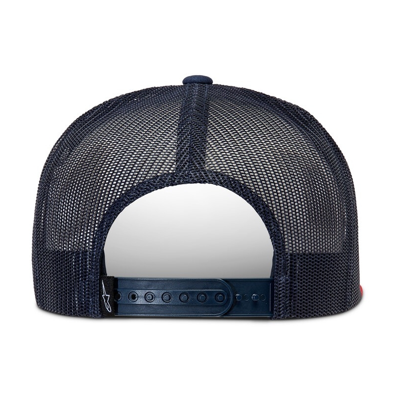 Alpinestars Corp Шапка Trucker синьо-червено-черно-бяло