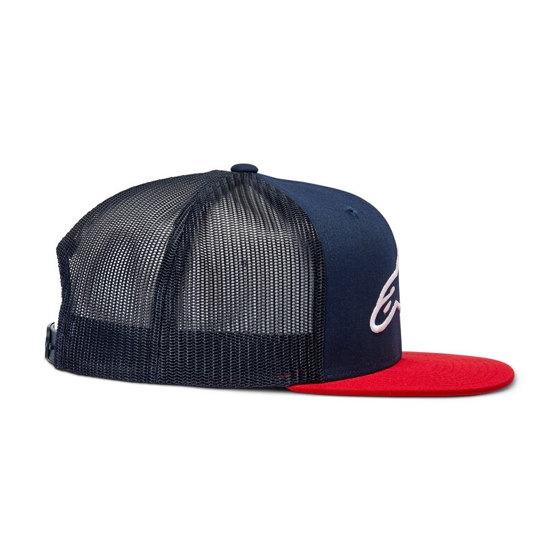 Alpinestars Corp Шапка Trucker синьо-червено-черно-бяло