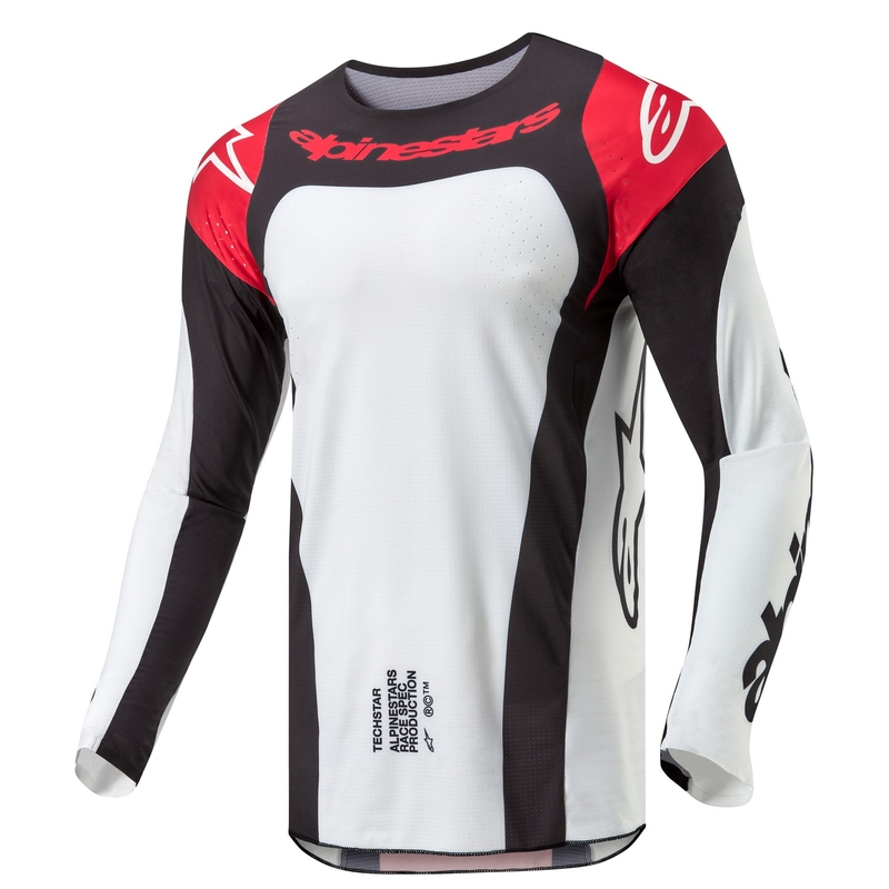 Alpinestars Techstar Ocuri трико за мотокрос червено-бяло-черно