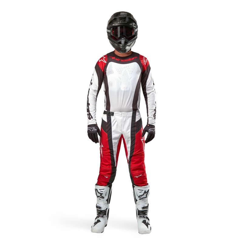 Alpinestars Techstar Ocuri трико за мотокрос червено-бяло-черно