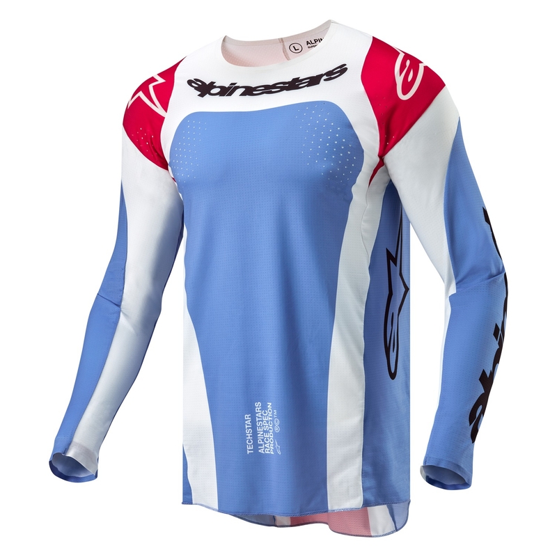 Alpinestars Techstar Ocuri трико за мотокрос синьо-бяло-червено