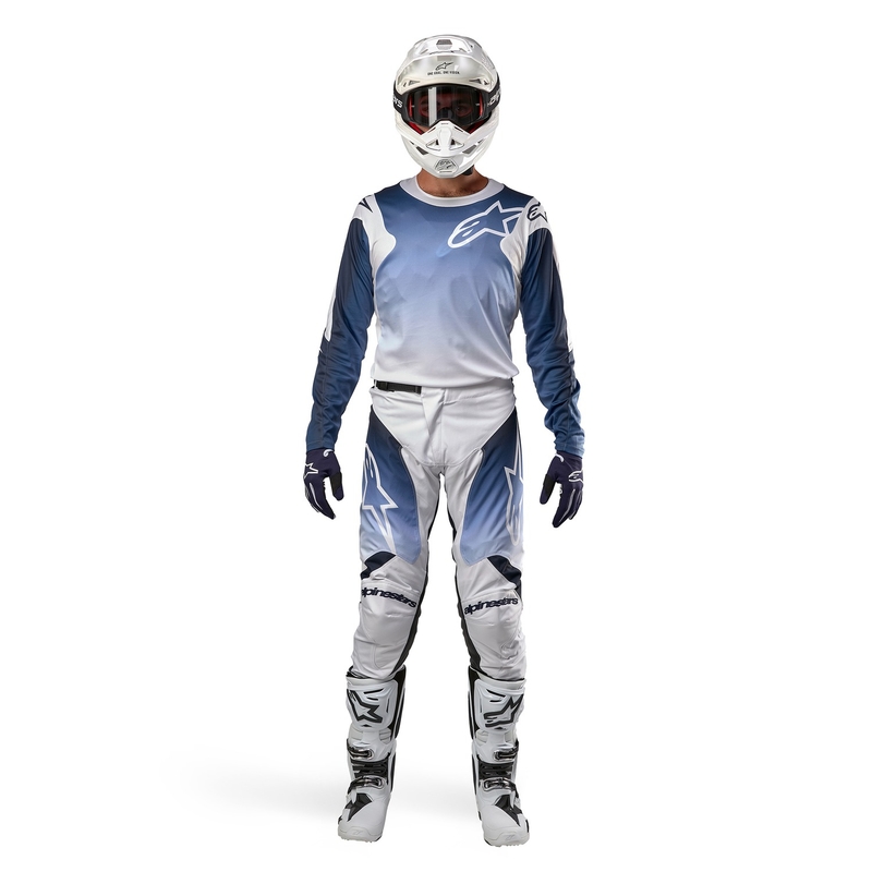 Alpinestars Racer Hoen Панталон за мотокрос Синьо и бяло